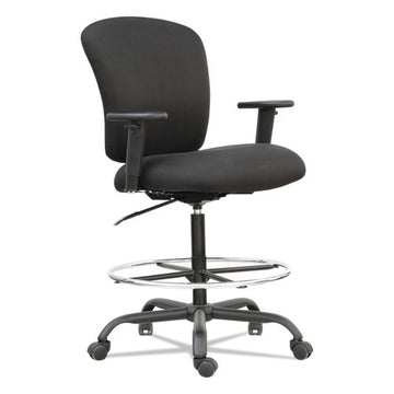 Alera® Alera Mota Series Big And Tall Stool, Supports Up To 450 Lb, 28.74" To 32.67" Seat Height, Black freeshipping - TVN Wholesale